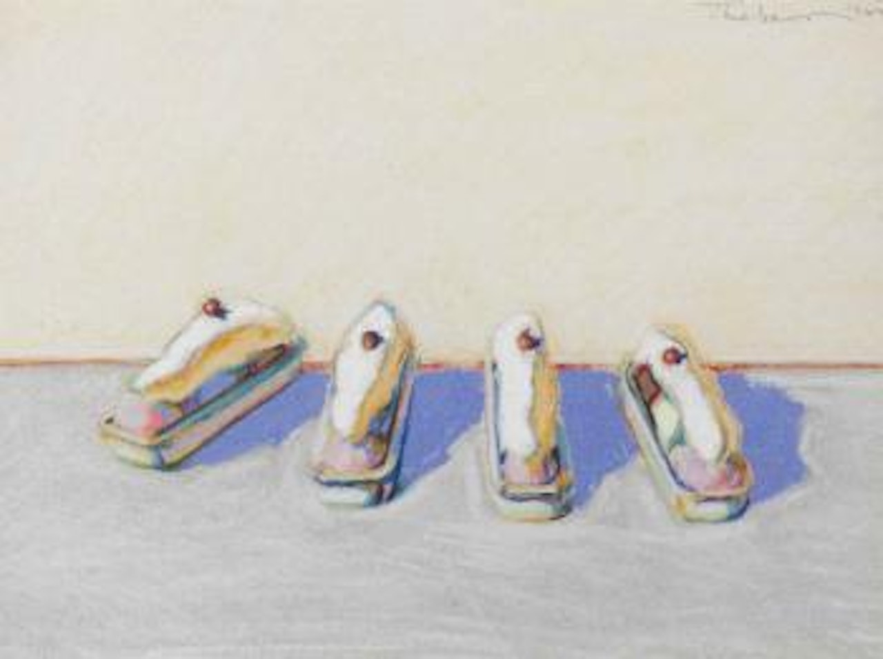 Eclairs by Wayne Thiebaud