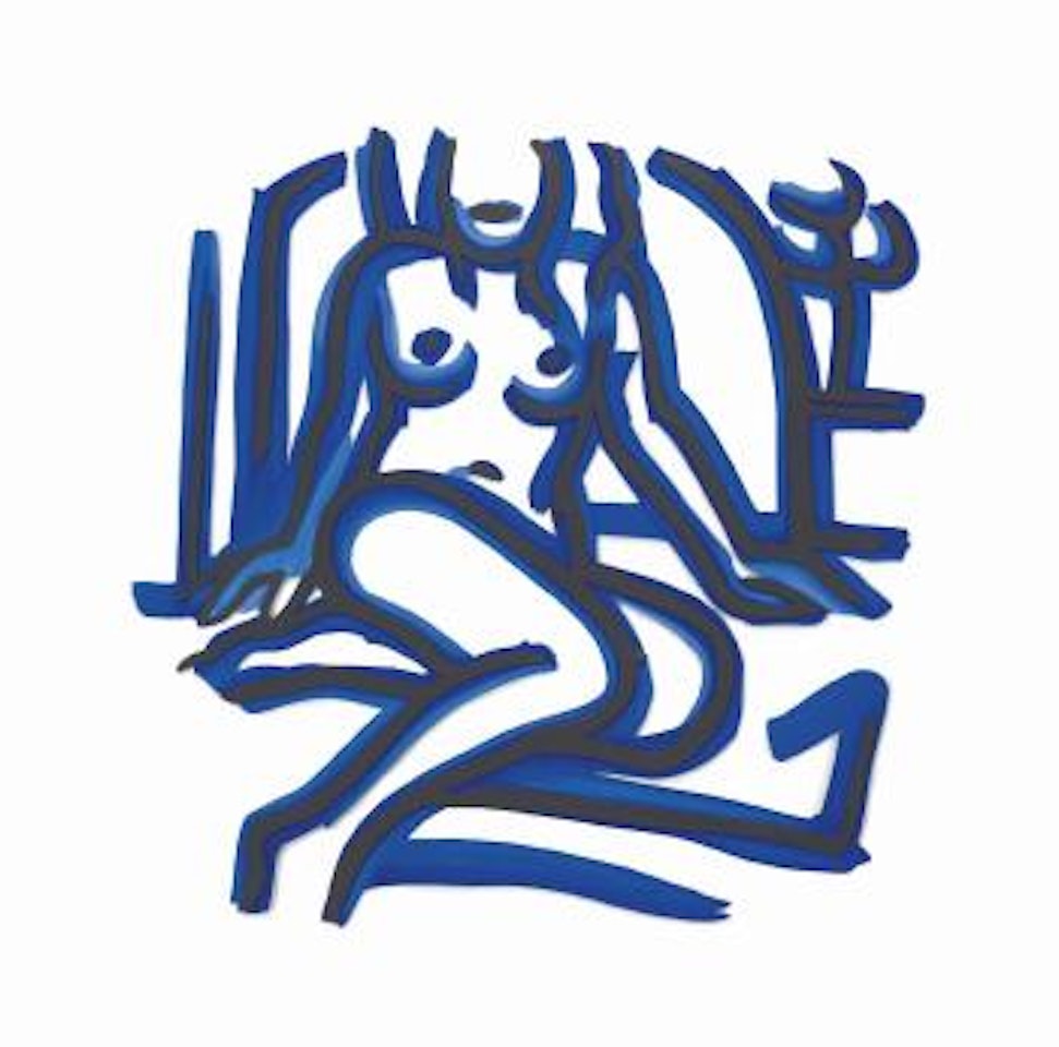 Blue Nude #7 by Tom Wesselmann
