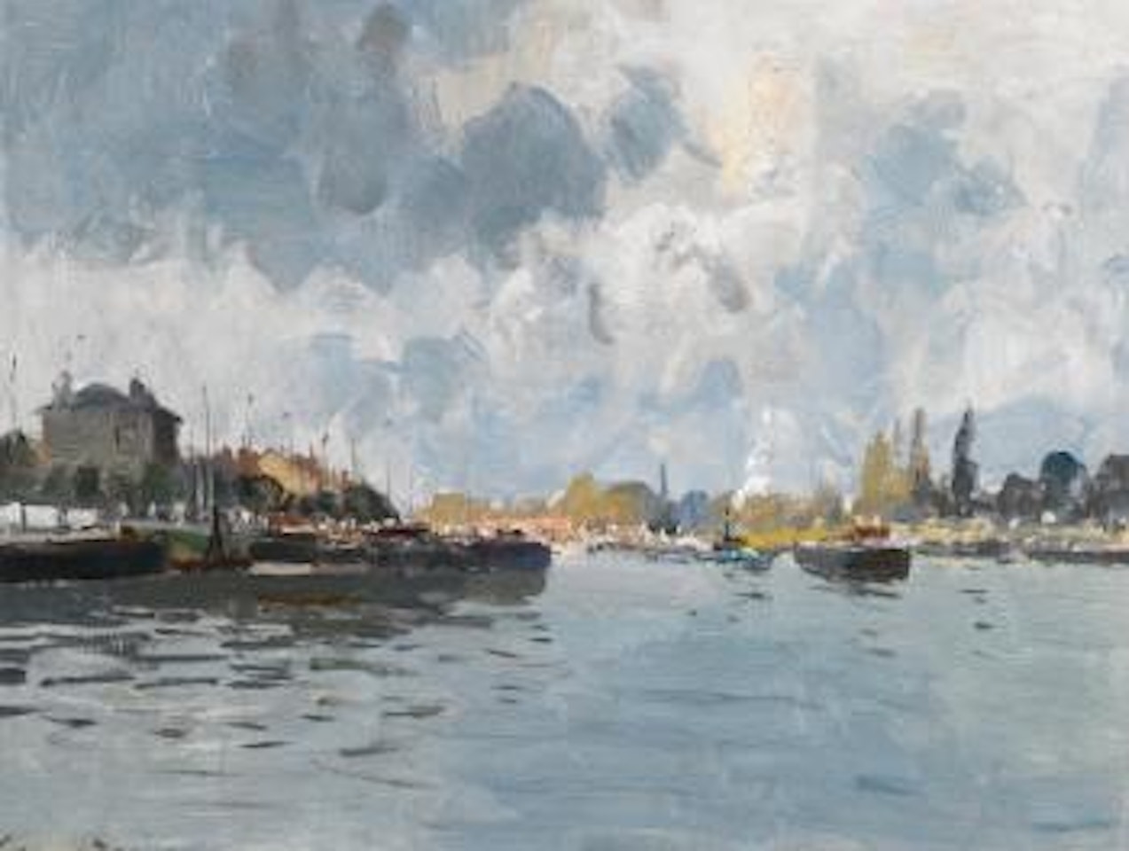 View Of St. Denis From The River by Edward Seago