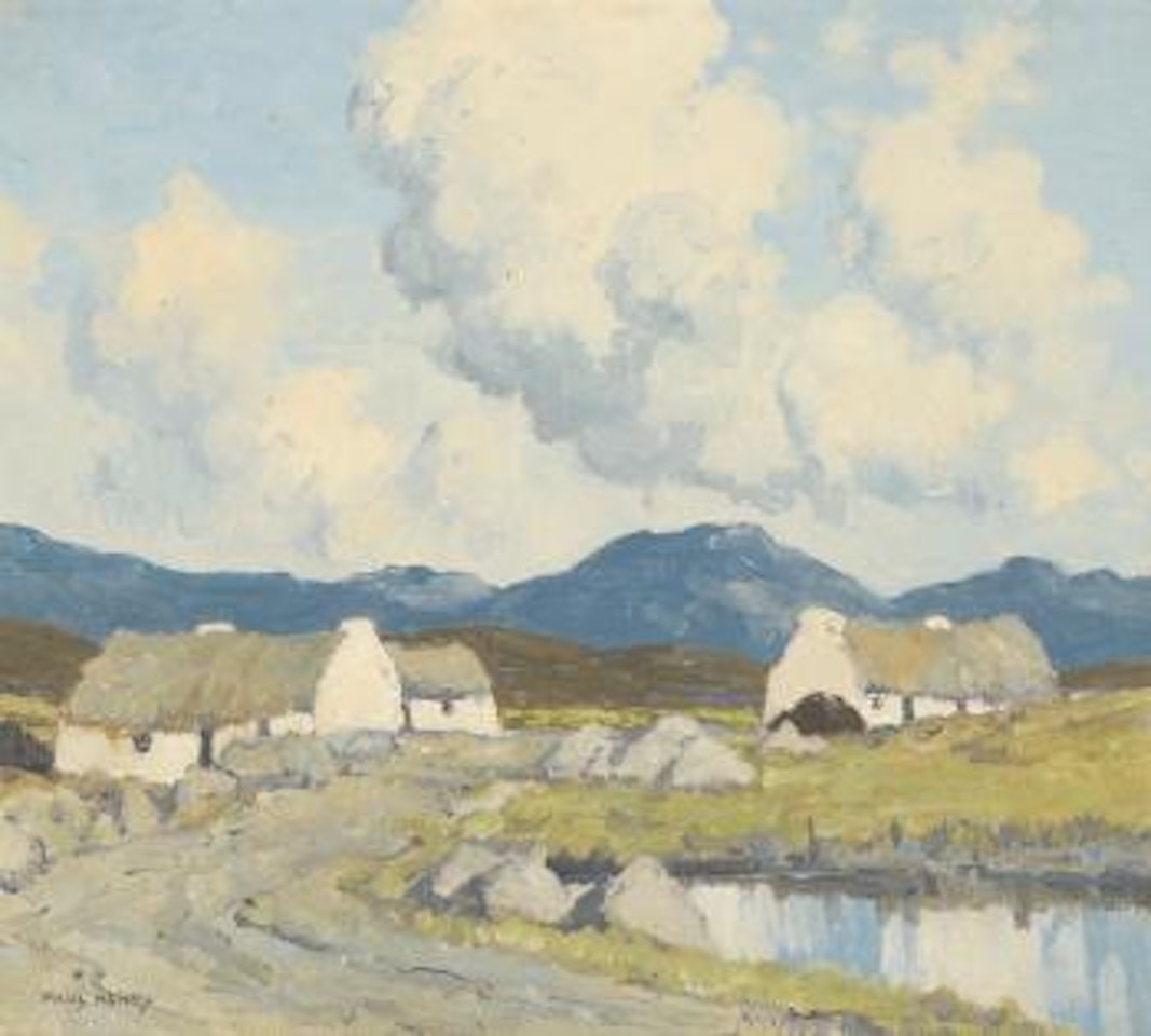 Cottages By Water by Paul Henry