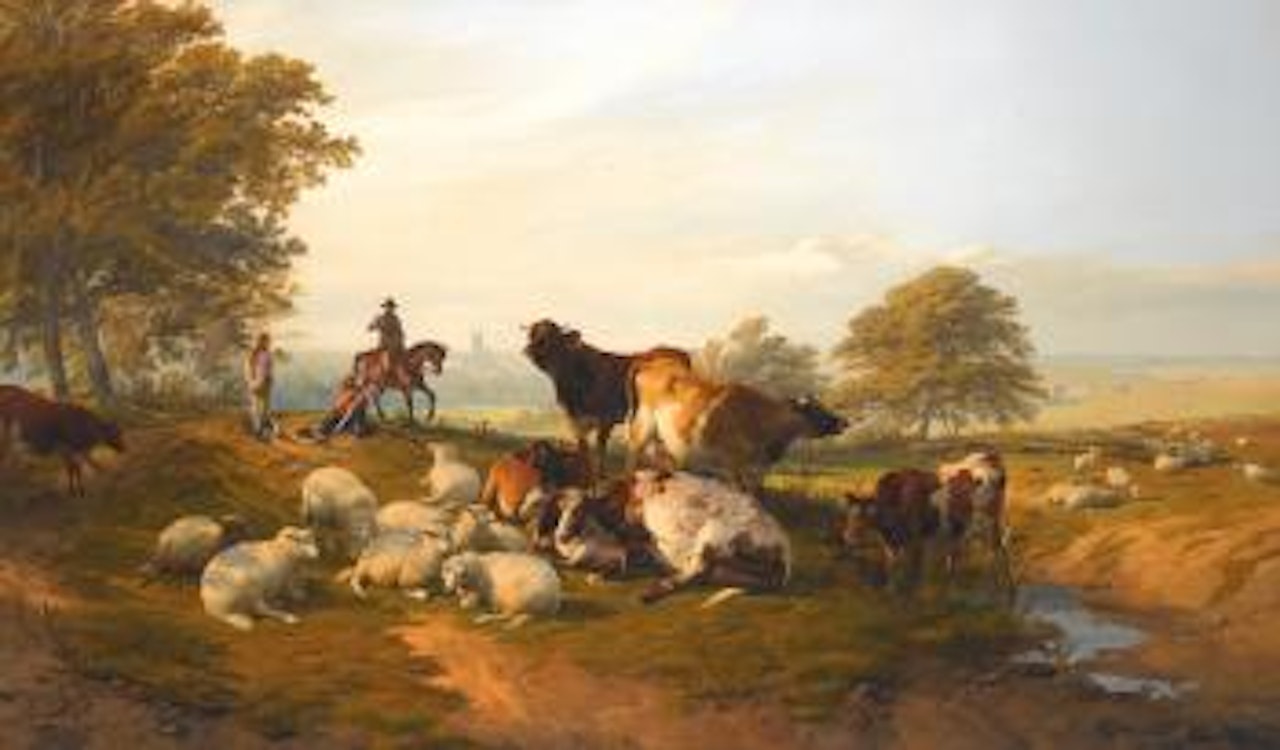 An Evening Repose by Thomas Sidney Cooper