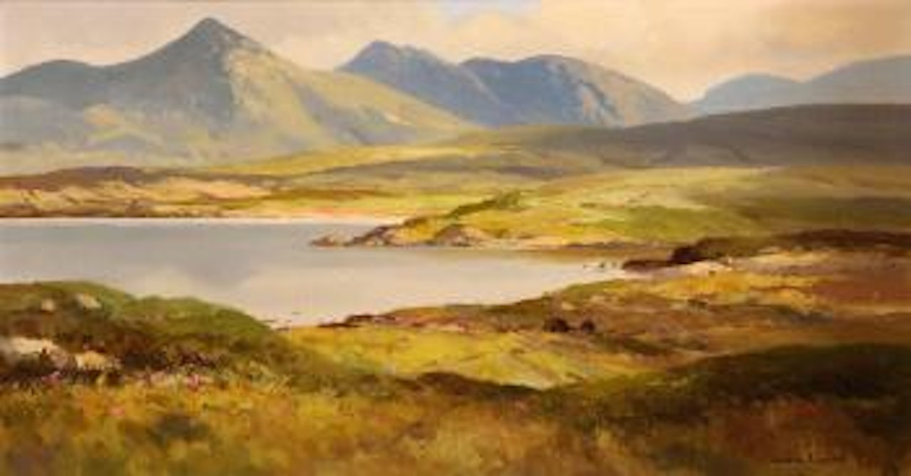 Landscape at Ross, Connemara, Co Galway by Maurice Canning Wilks