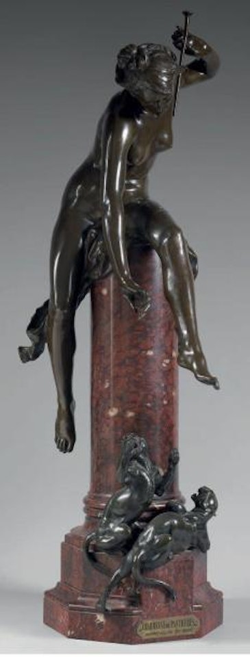 La charmeuse de panthères by Albert-Ernest Carrier-Belleuse