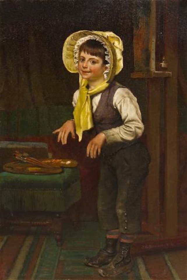 Dress up by John George Brown