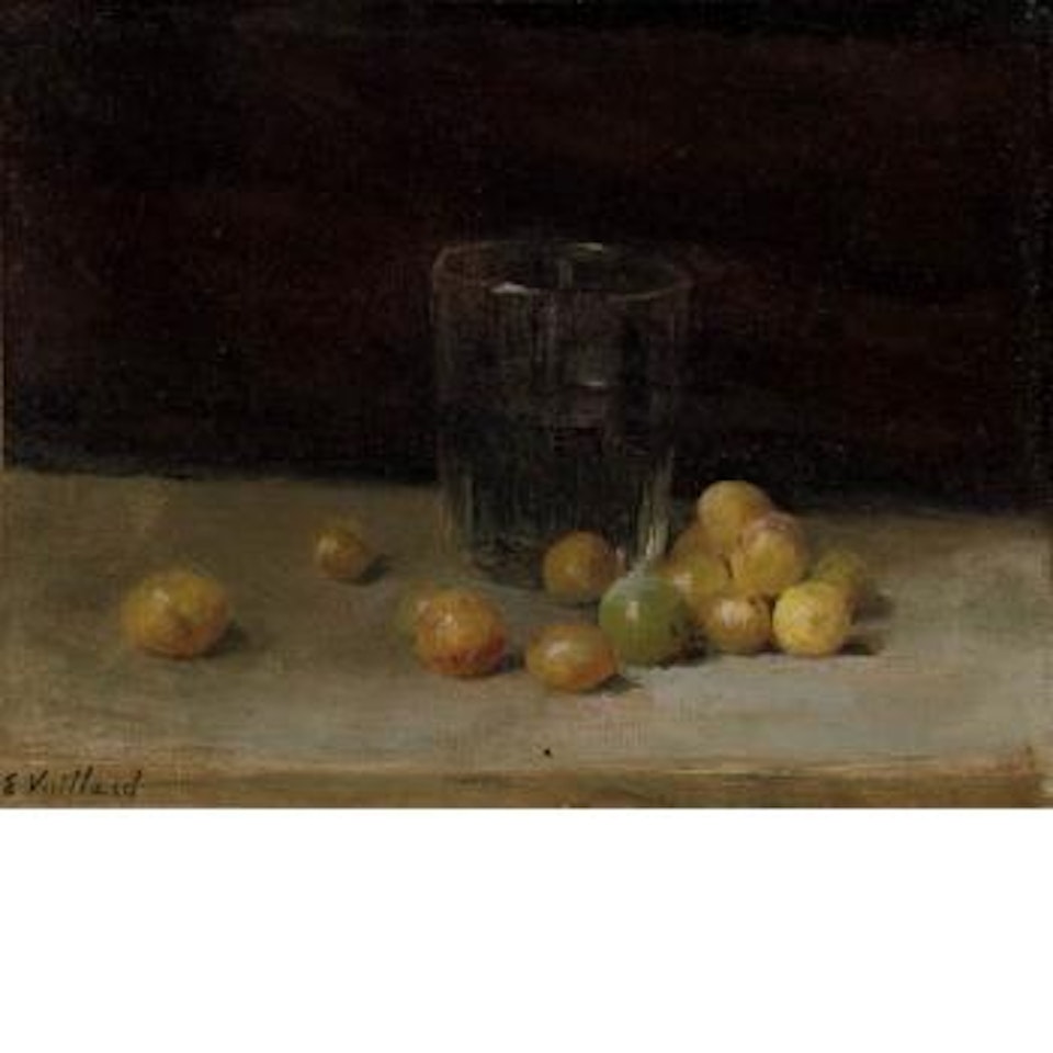 Still Life with Cherry Plums by Édouard Vuillard