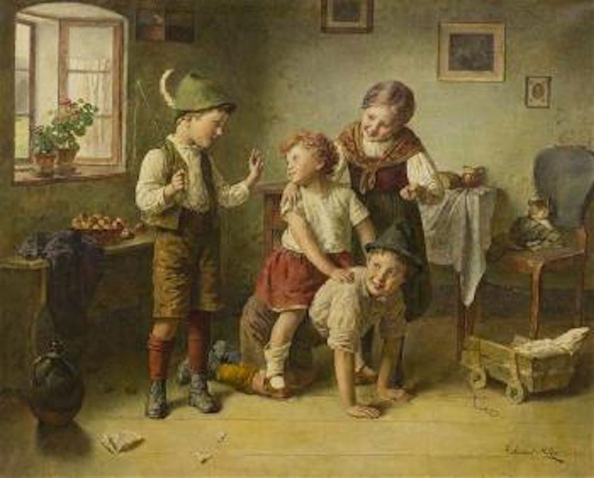 Children at play by Edmund Adler