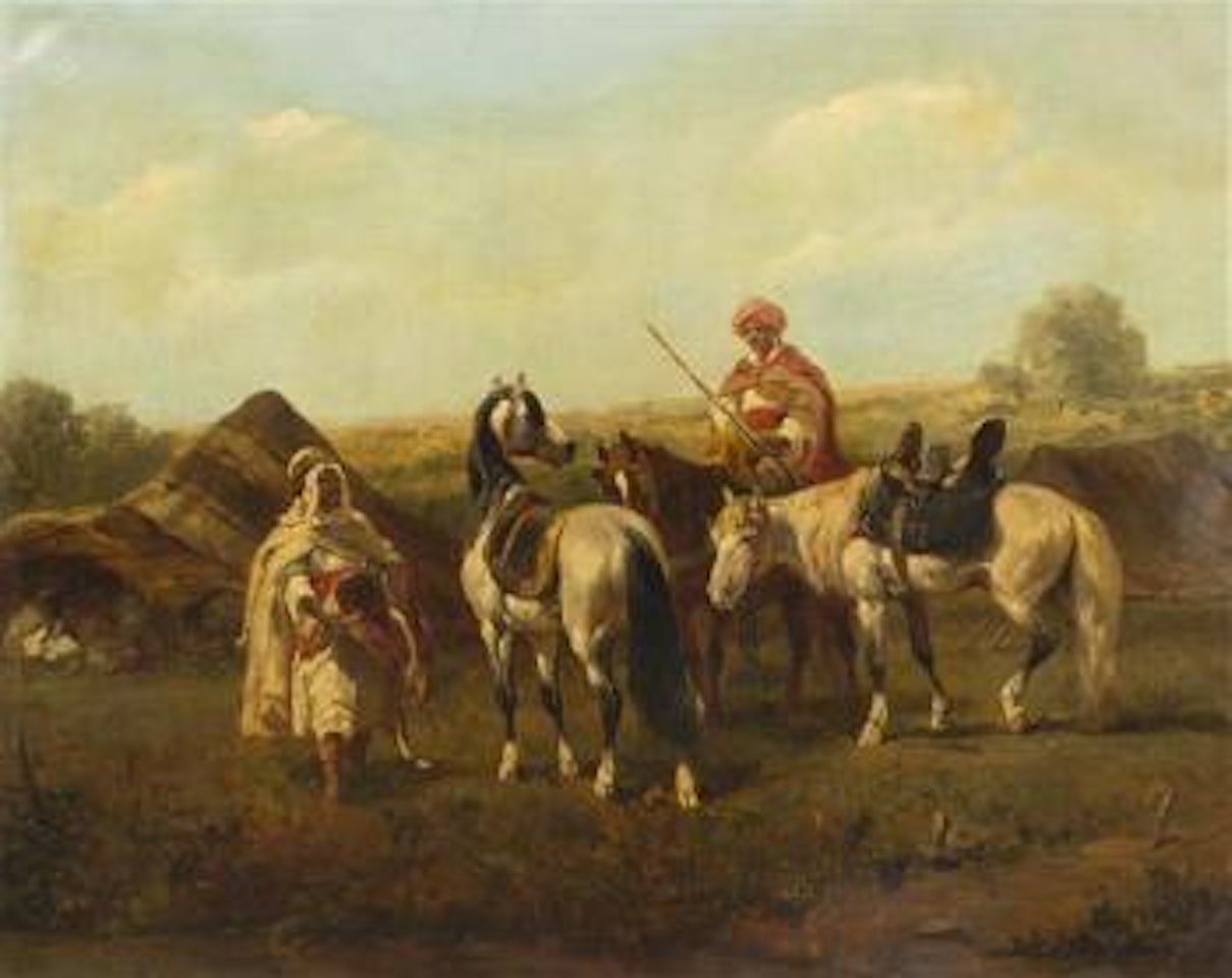 On horseback by Adolf Schreyer