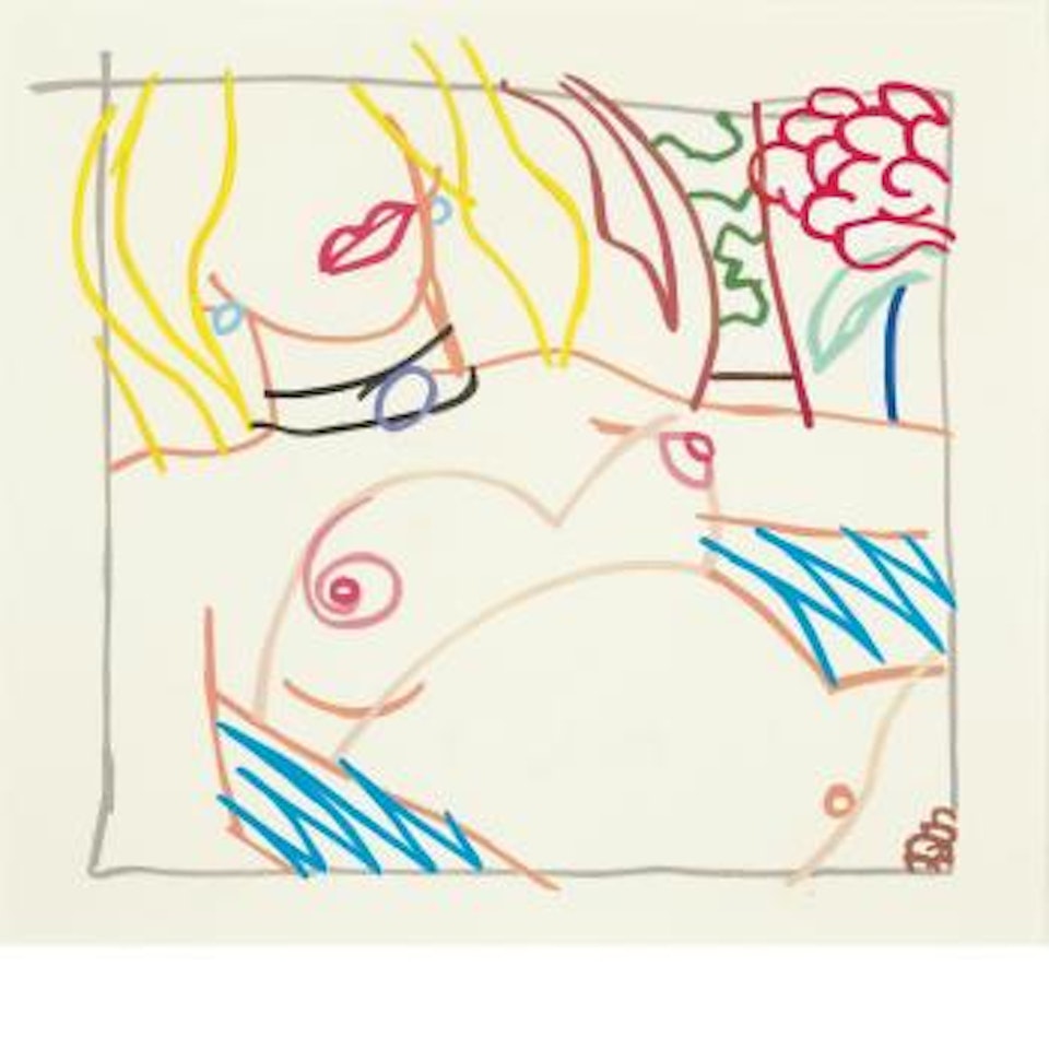 Study for Bedroom Nude with Black Choker by Tom Wesselmann