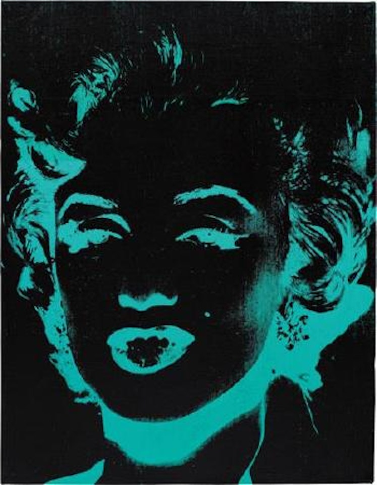 Blue/Green Marilyn from Reversal Series by Andy Warhol