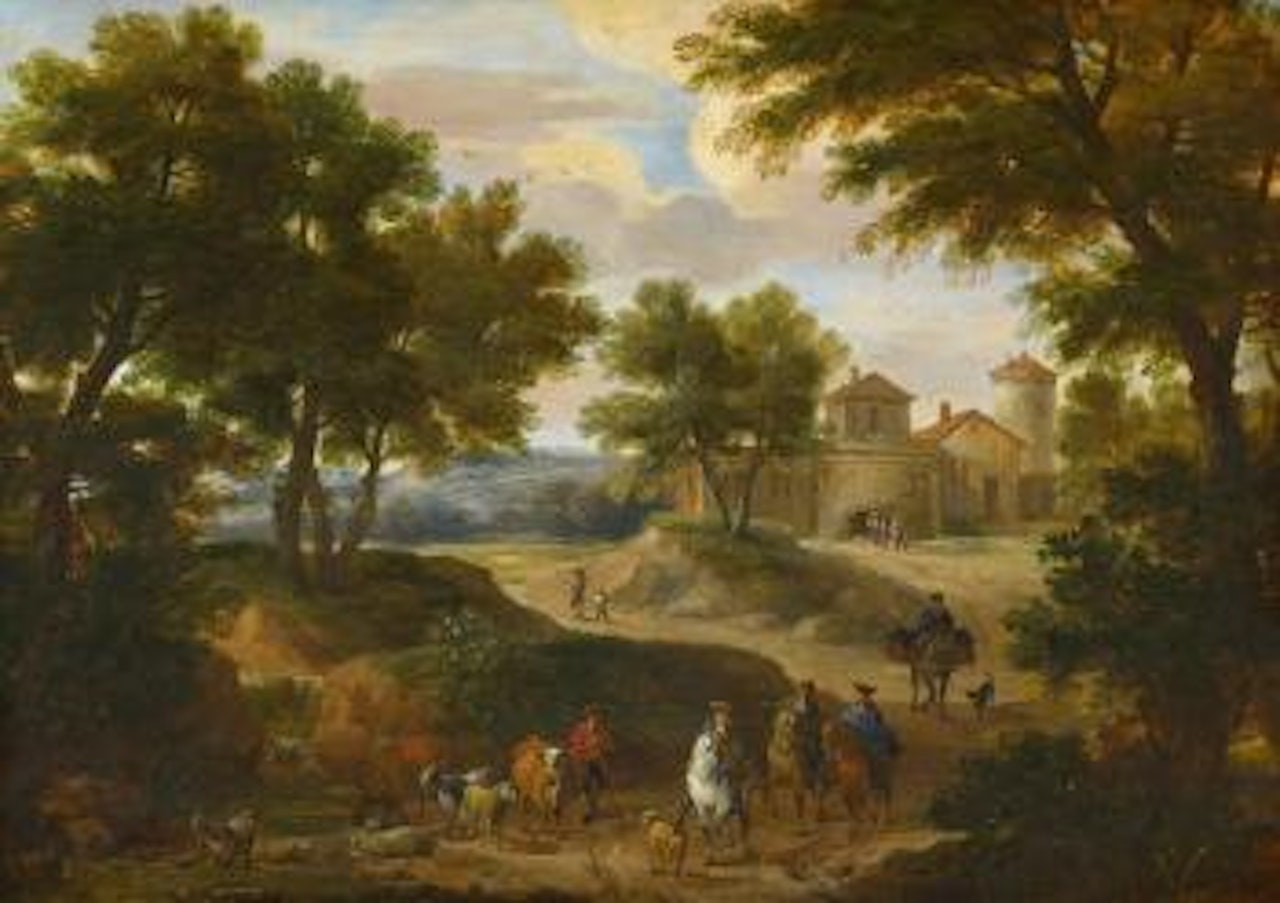 Southern Landscape With Travellers by Pieter Bout