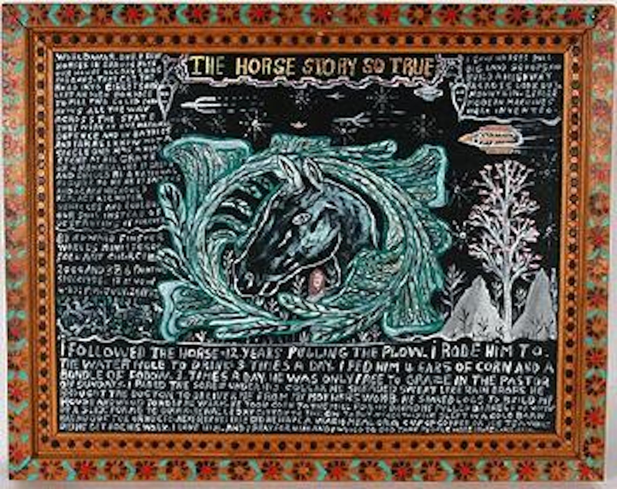 The horse story so true, #2,386 by Howard Finster