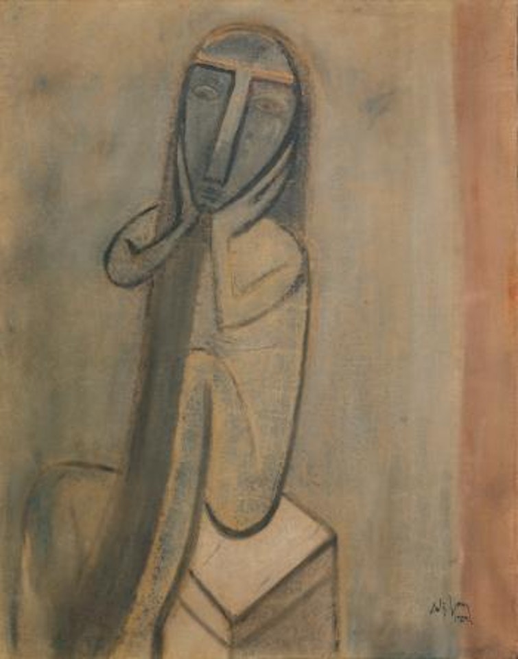 Femme Assise by Wifredo Lam