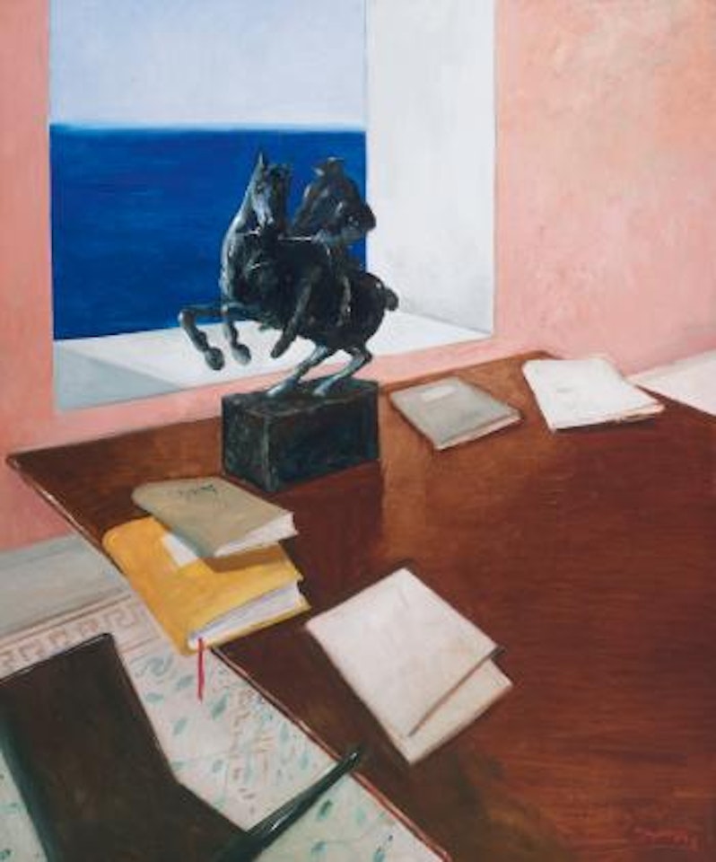 The Writer's Desk by Julio Larraz