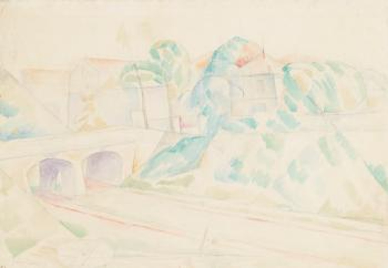 Le Pont D'arcueil by Diego Rivera