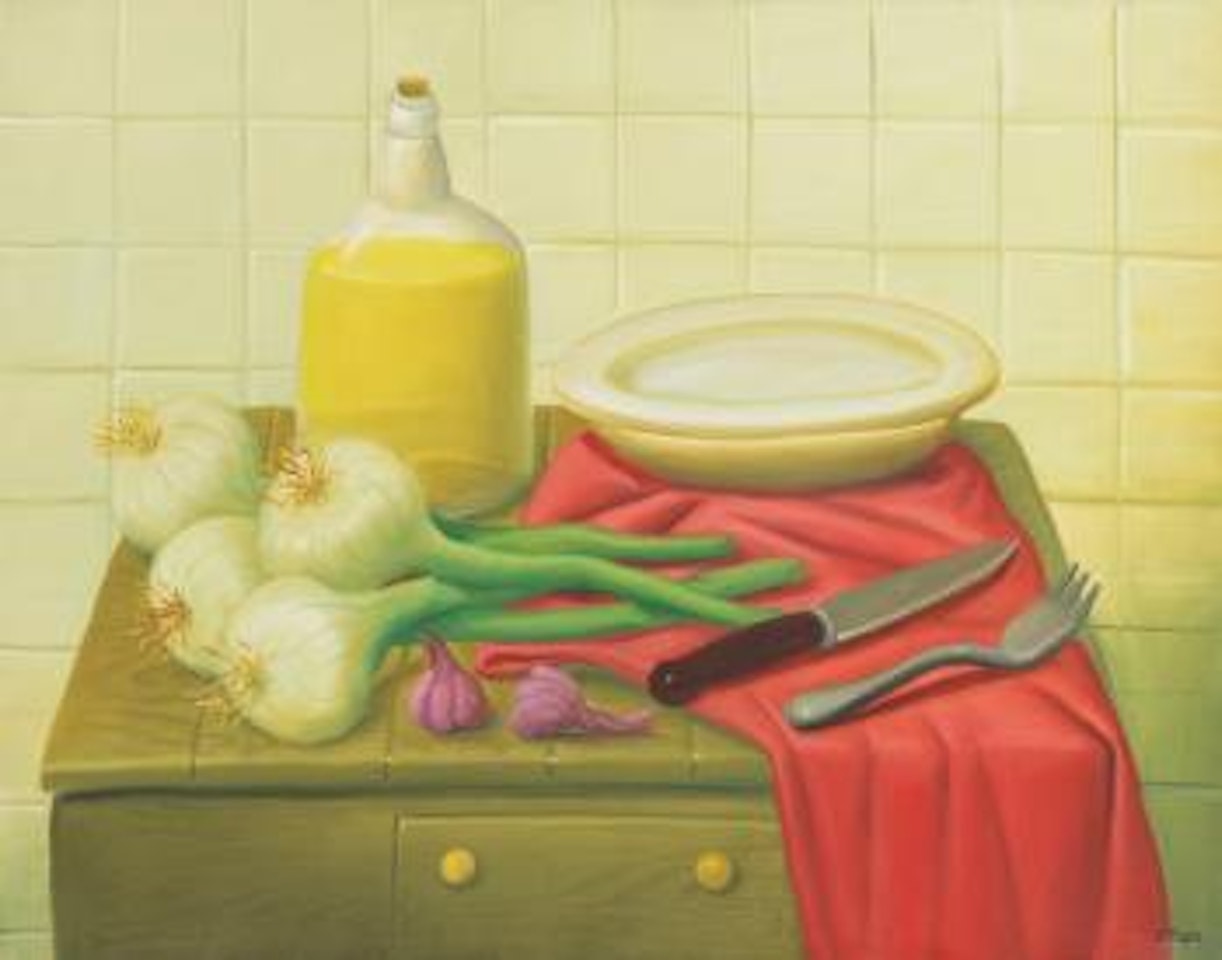 Natura Morta Con Cipolla by Fernando Botero