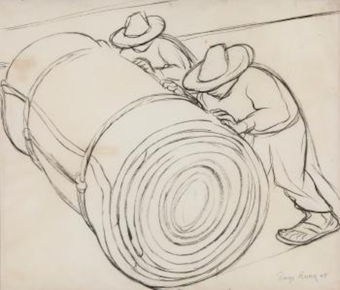 Los Petateros by Diego Rivera