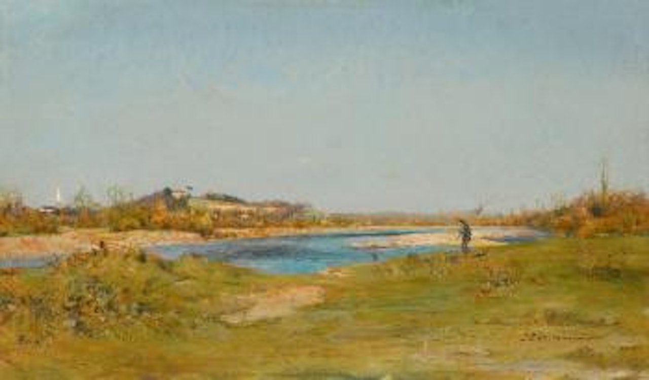 Fishermen Near Pau by Ivan Pavlovitch Pochitonov