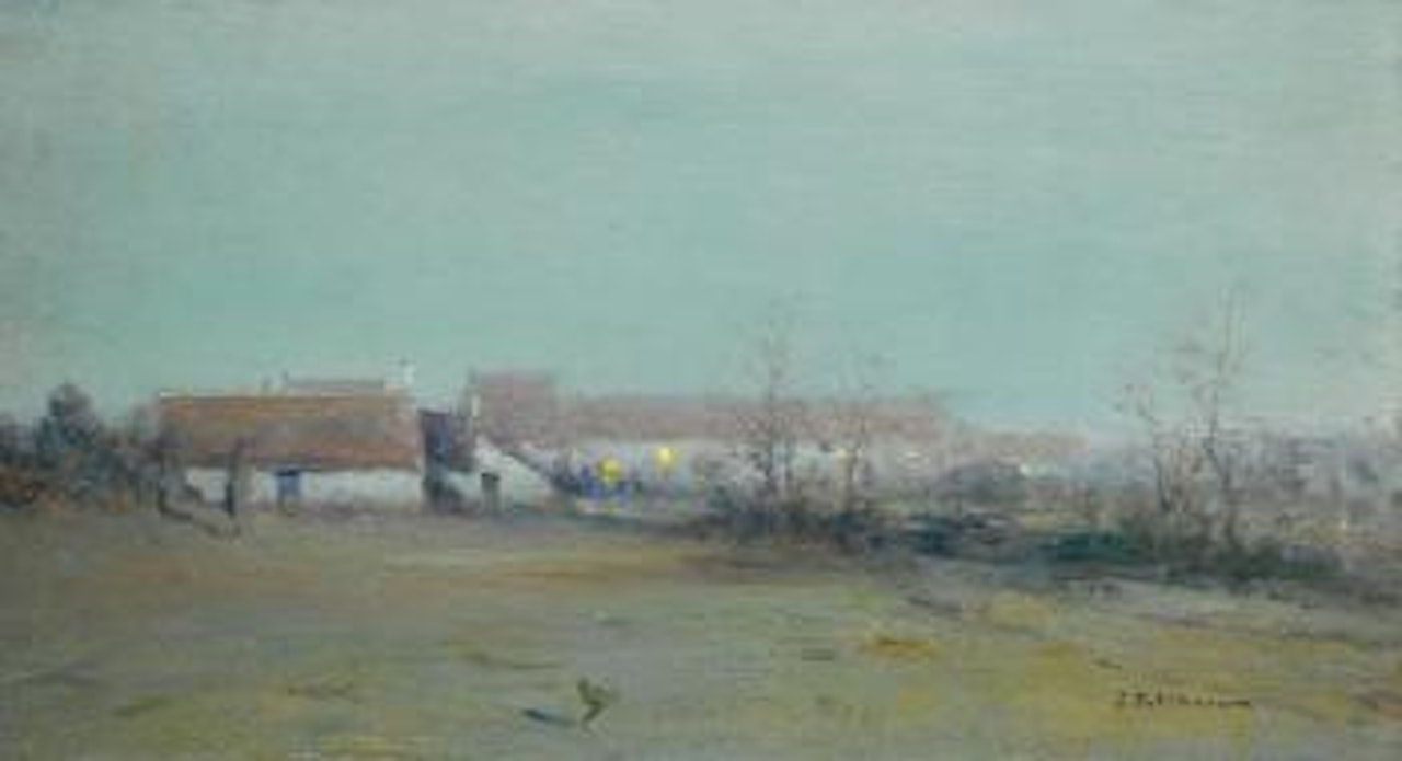 Farm At Dusk by Ivan Pavlovitch Pochitonov