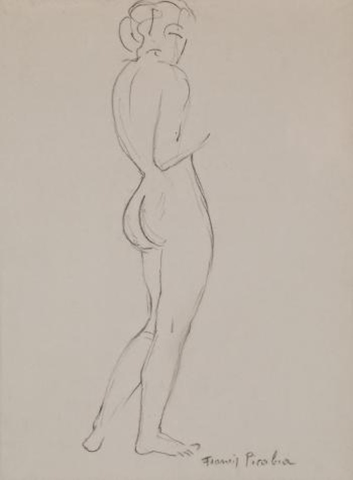 Etude de nu, femme debout by Francis Picabia