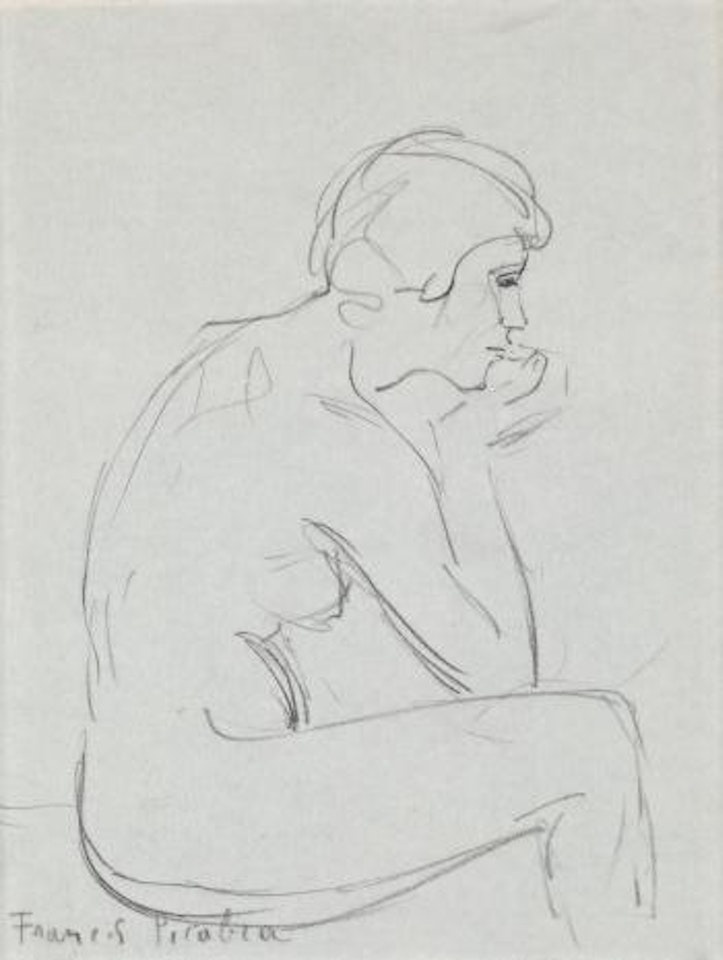Etude de nu, femme assise by Francis Picabia