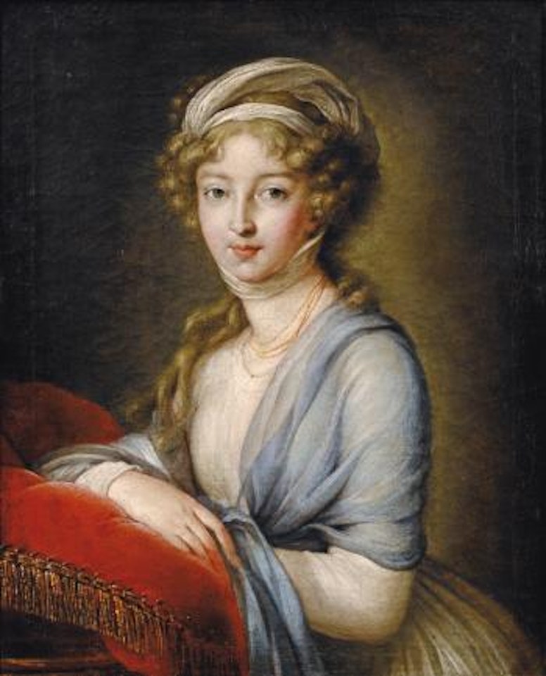 Portrait Of Grand Duchess Elisabeth Alexeevna by Marie Louise Elisabeth Vigee-Lebrun