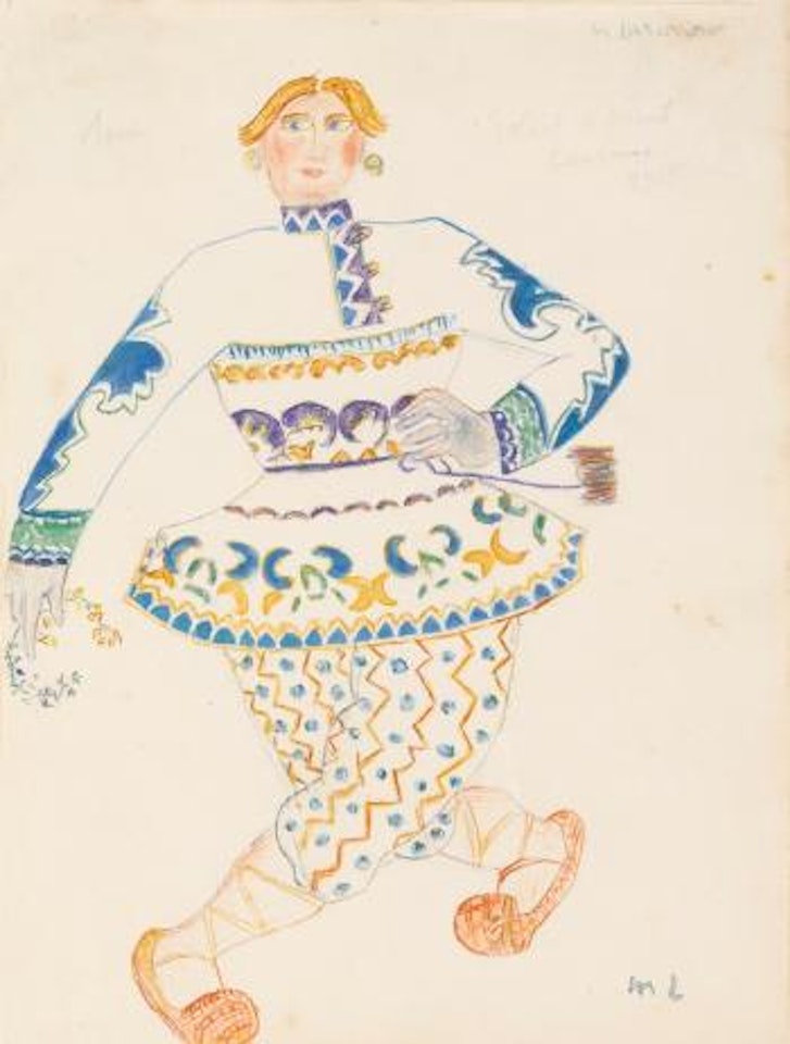 Costume Design For The Moon In Midnight Sun by Mikhail Larionov