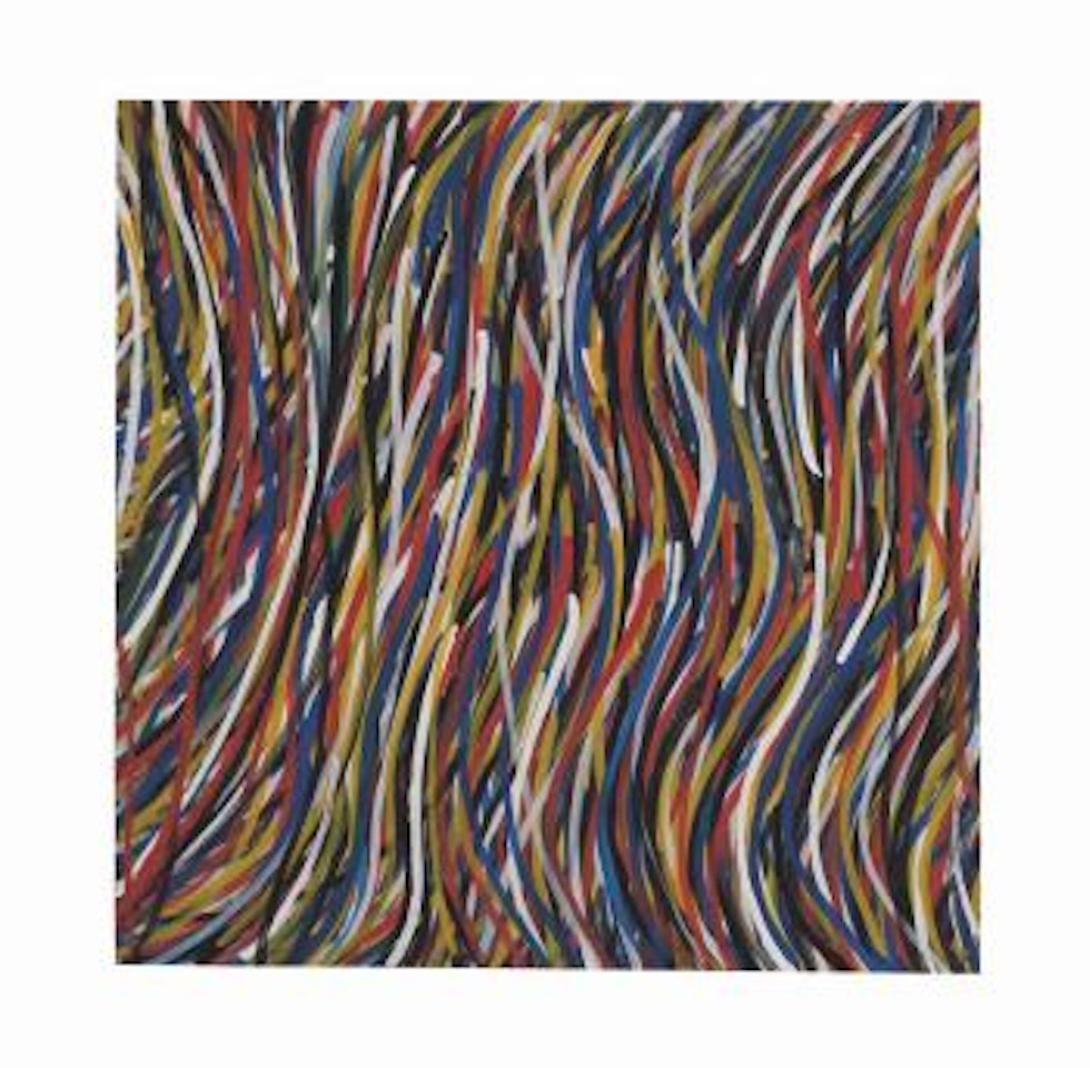 Wavy Vertical Brushstrokes by Sol LeWitt