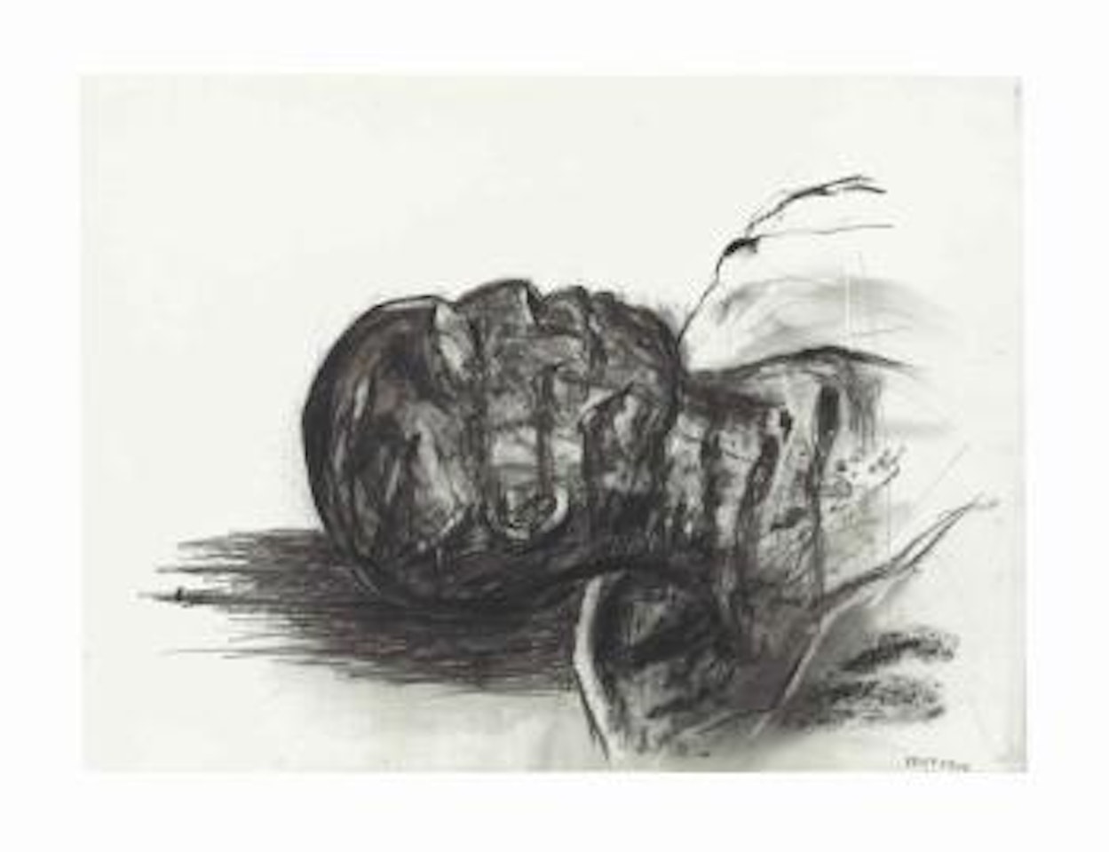 Untitled (Man without chalk line from 'Faustus') by William Kentridge