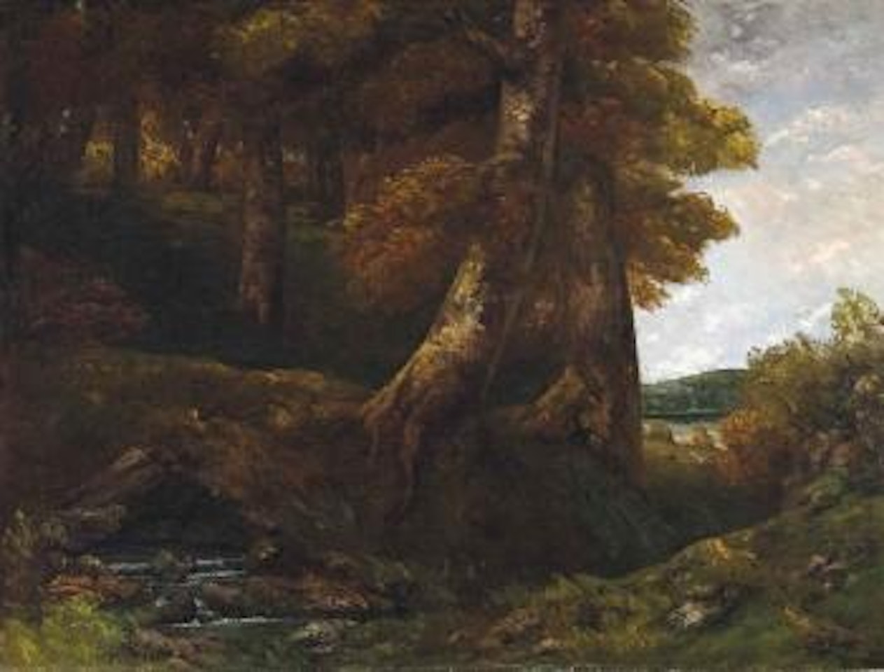 Entrée de forêt by Gustave Courbet