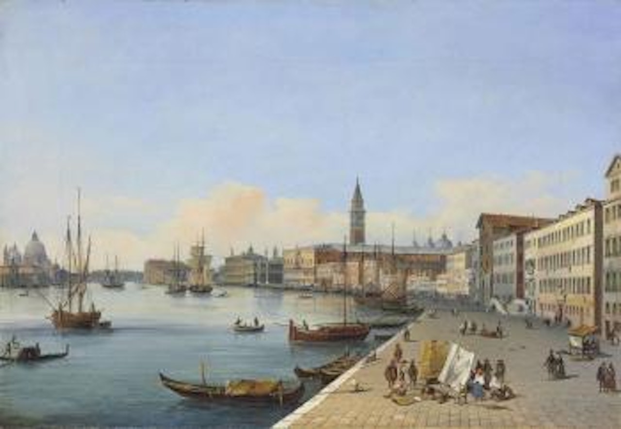 Riva degli Schiavoni towards the Dogana, Venice by Carlo Grubacs