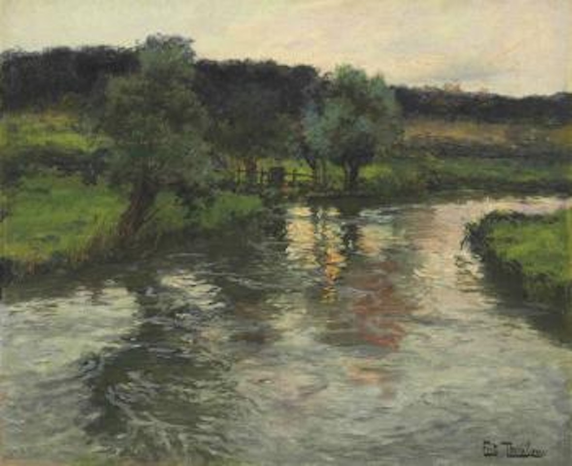 Le soir by Fritz Thaulow