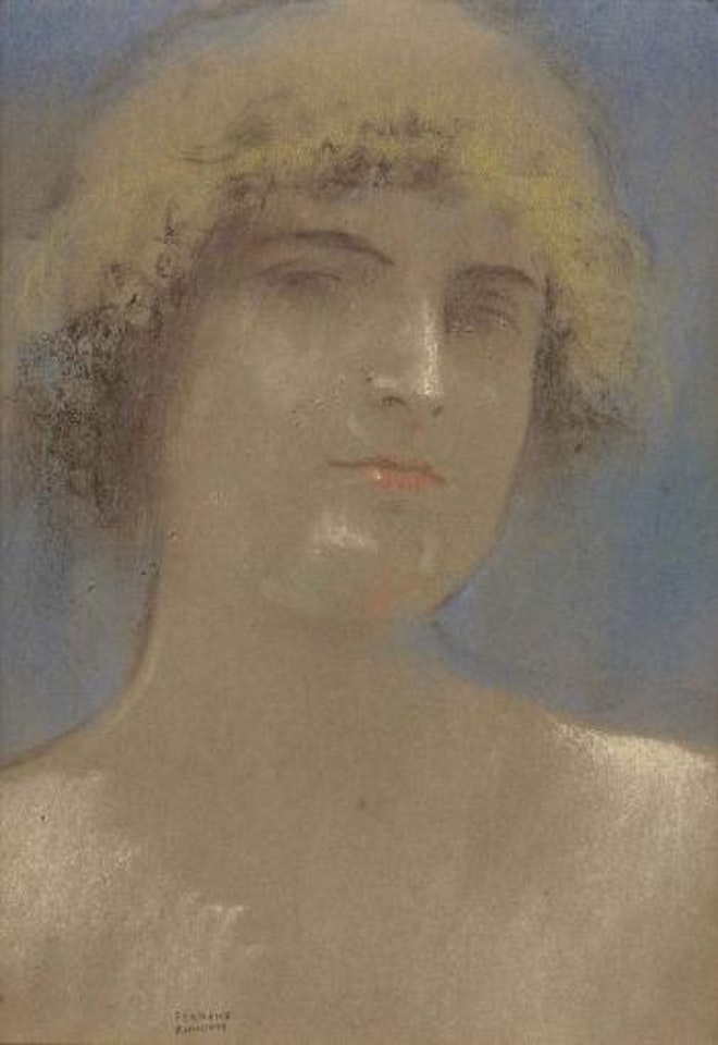 Étude d'un ange by Fernand Khnopff