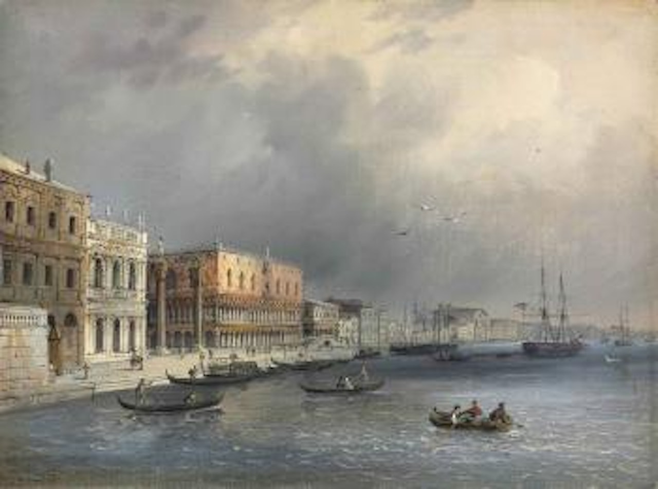 The Libreria and the Ducal Palace from Riva degli Schiavoni by Carlo Grubacs