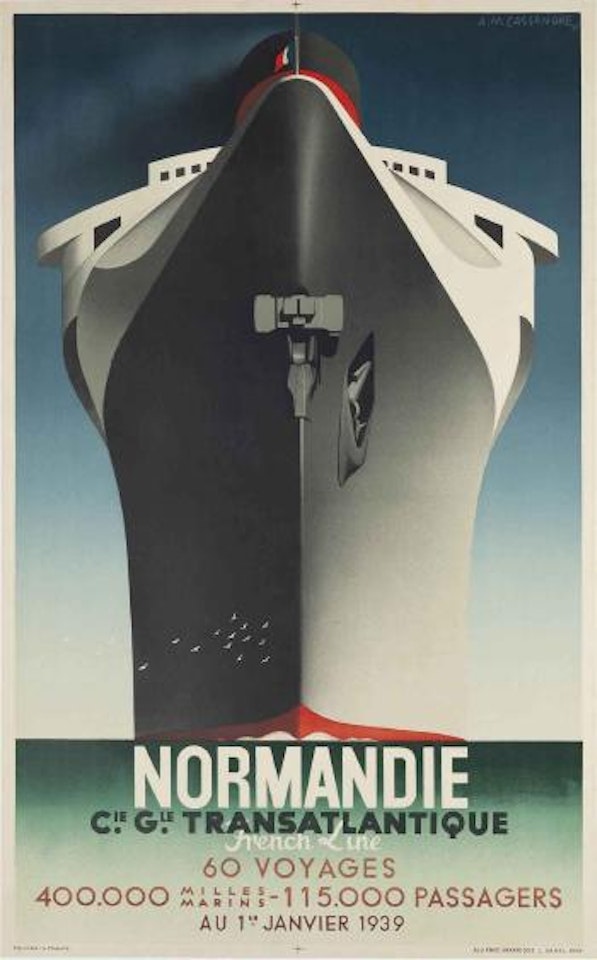 Normandie by Cassandre (Adolphe Jean-Marie Mouron)