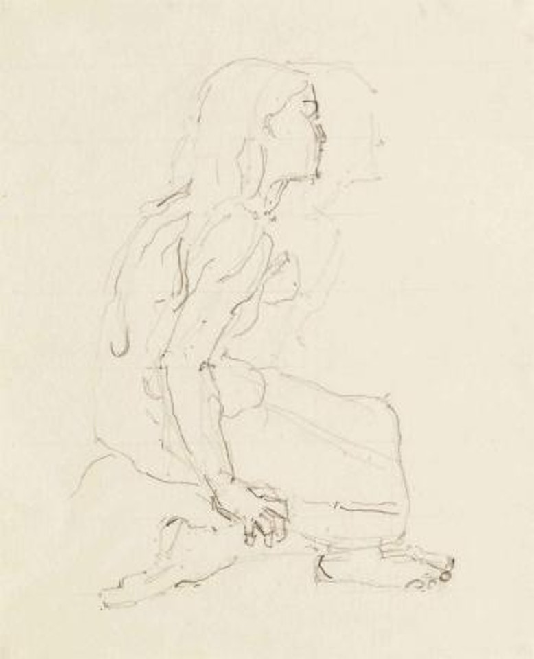 Figurenstudie zu 'Der Frühling' by Ferdinand Hodler