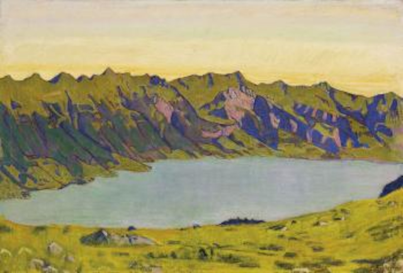 Der Brienzersee von Breitlauenen aus by Ferdinand Hodler