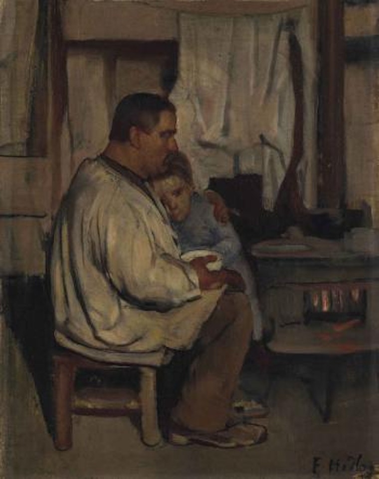 Vater und Kind by Ferdinand Hodler