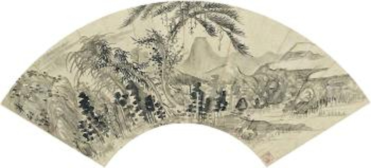 Landscape by Gong Xian