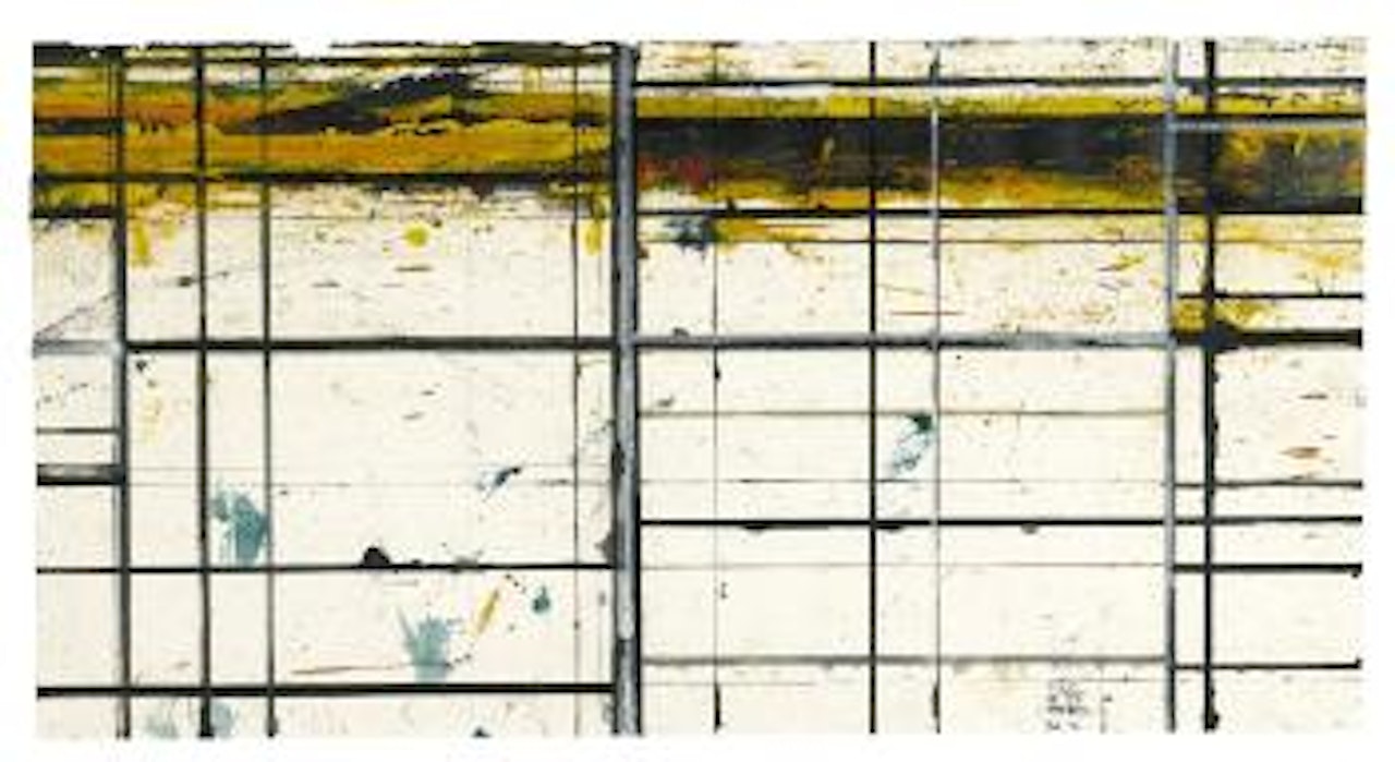 Masking Drawing 2 (Yellow And Purple) by Brice Marden