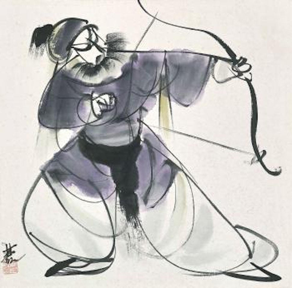 Opera Figure by Lin Fengmian