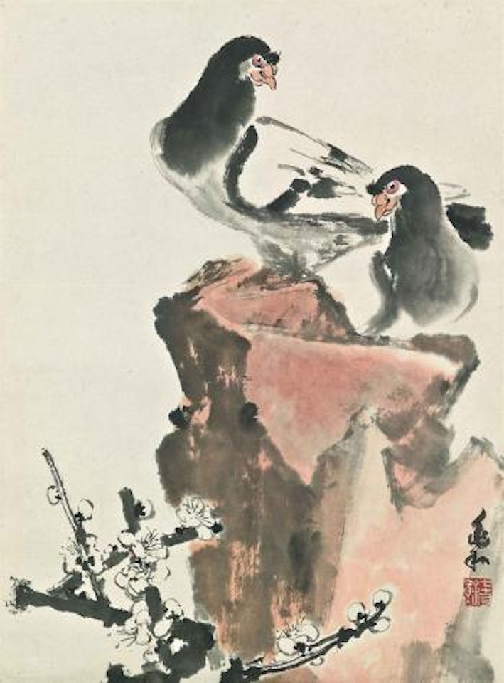 Doves and Plum Blossoms by Jiang Zhaohe