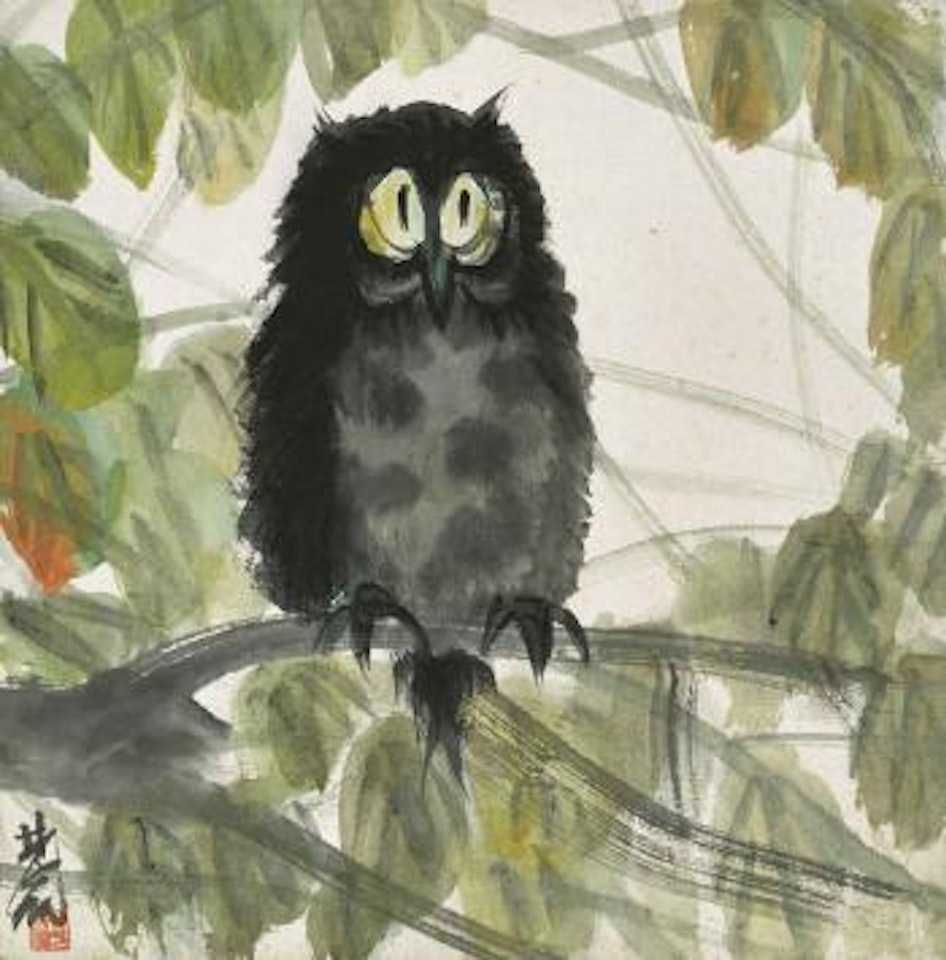 Owl by Lin Fengmian