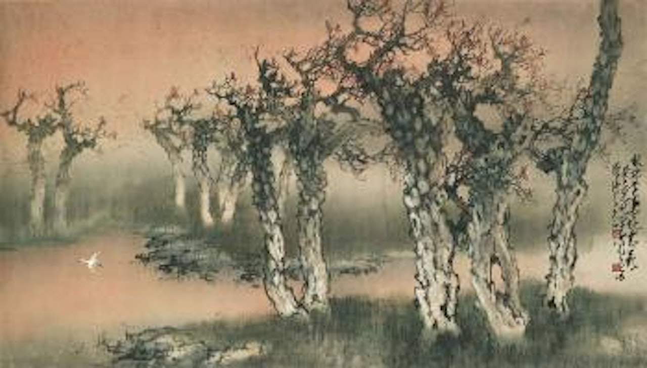 Autumn Forest at Dusk by Zhao Shao'ang