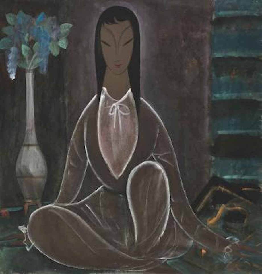 Seated Lady by Lin Fengmian
