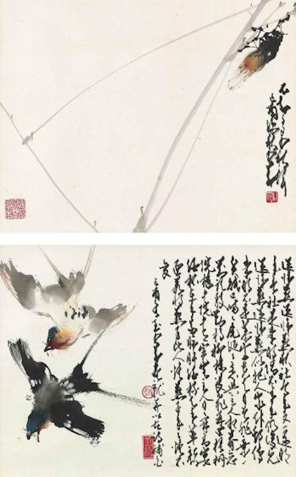 Autumn Cicada Two Swallows by Zhao Shao'ang