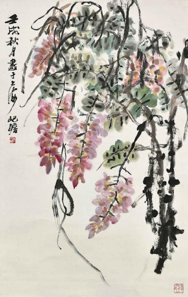 Wisteria by Zhu Qizhan