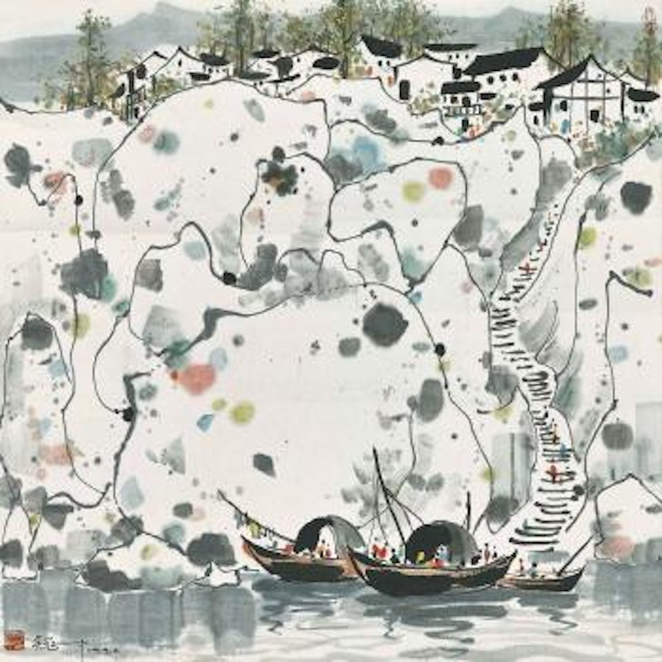 By the Wu River by Wu Guanzhong