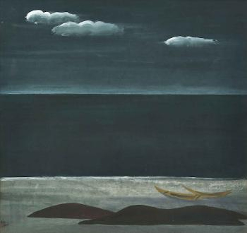 Boats on Coast by Lin Fengmian