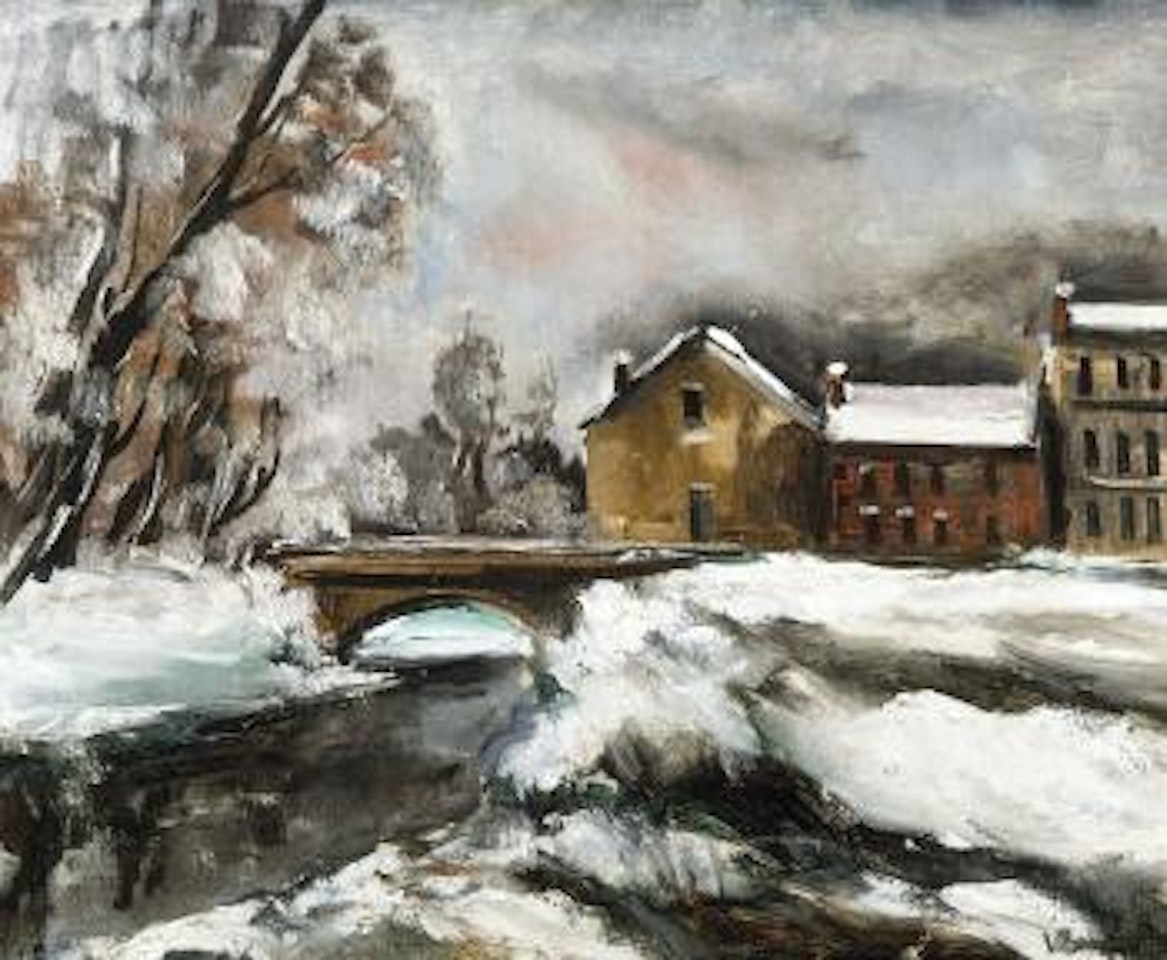 Neige à Valmondois by Maurice de Vlaminck