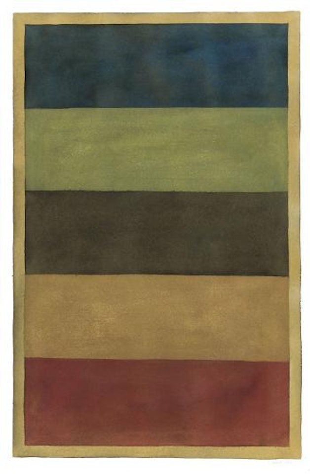 Horizontal bands of color by Sol LeWitt